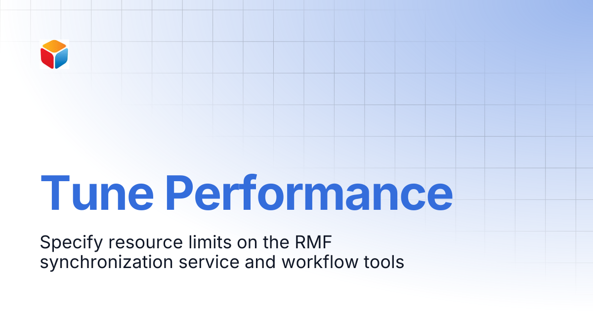 Tune Performance | Redundancy Management Framework | Vega Systems